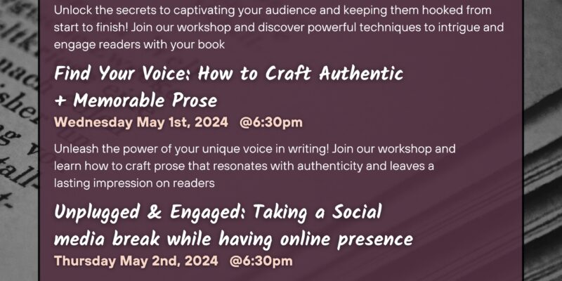 April 30 To May 2 Workshops Instagram Post